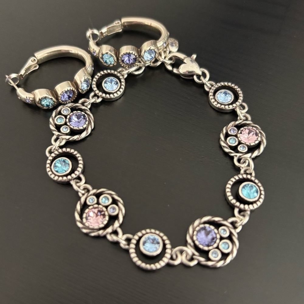 Brighton Halo Bracelet & Halo Trio Hoop Earrings